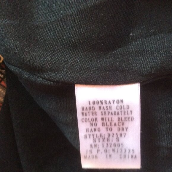 Entro Patchwork Print Tiered Western Flowy Boho Chic Festival Dress Size Small - Picture 4 of 5